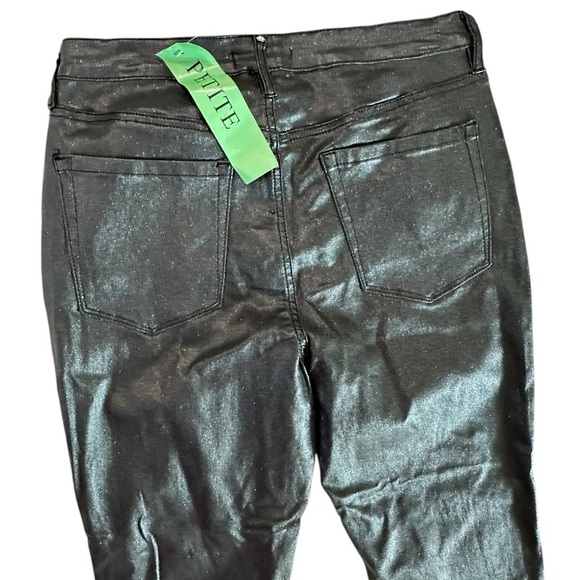 RM Rebecca Minkoff Black Shimmer Pants Size 12P - Picture 5 of 16
